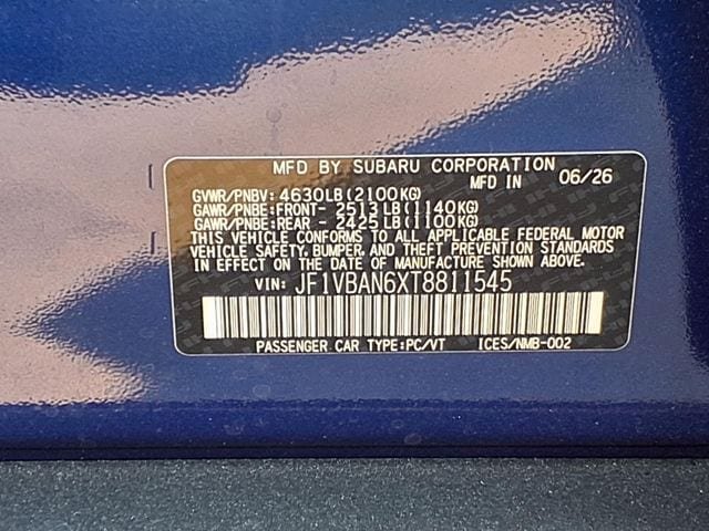 New 2026 Subaru WRX Limited AWD/4WD image 10
