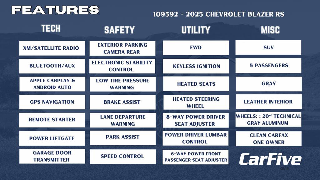 Used 2025 Chevrolet Blazer RS image 32