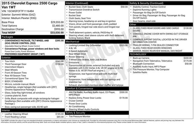 Used 2015 Chevrolet Express 2500 image 34