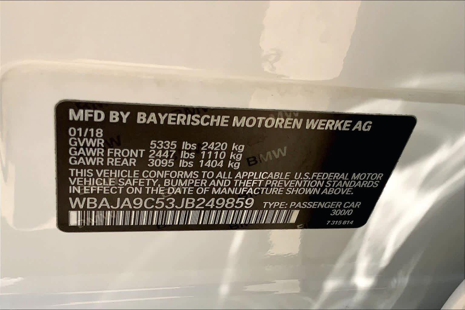 Used 2018 BMW 530e RWD image 33