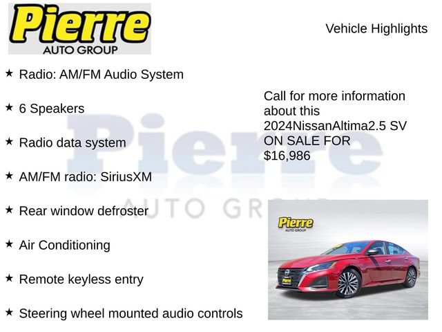 Used 2024 Nissan Altima 2.5 SV FWD image 7