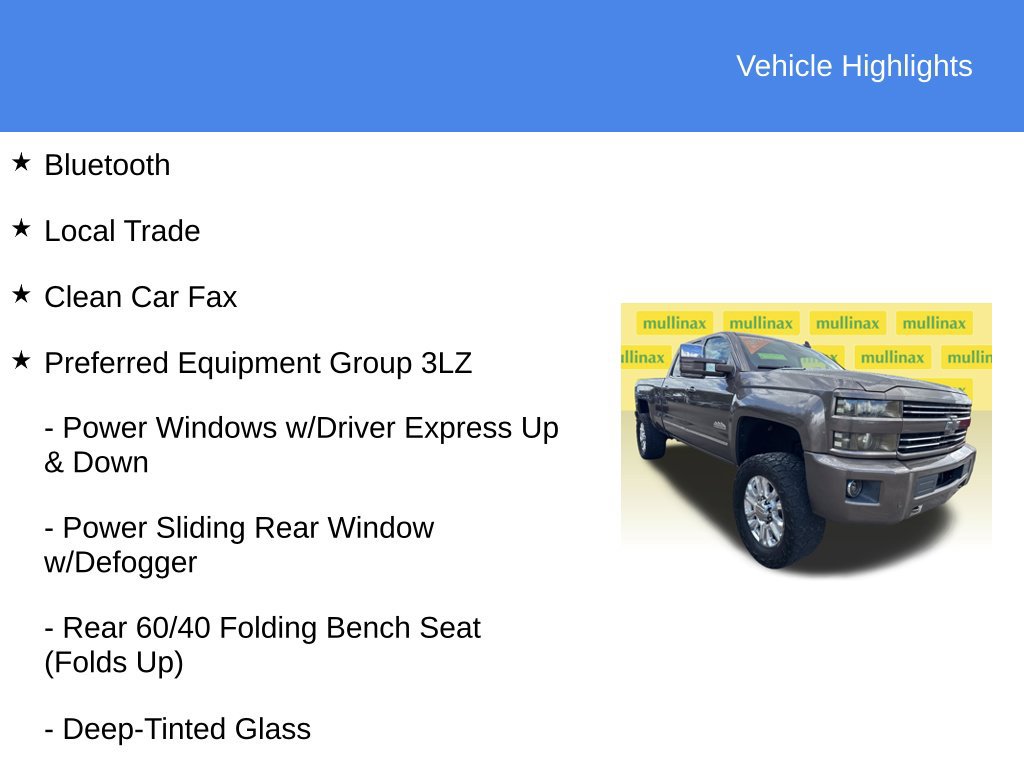 Used 2015 Chevrolet Silverado 2500 High Country w/ Duramax Plus Package AWD/4WD image 9