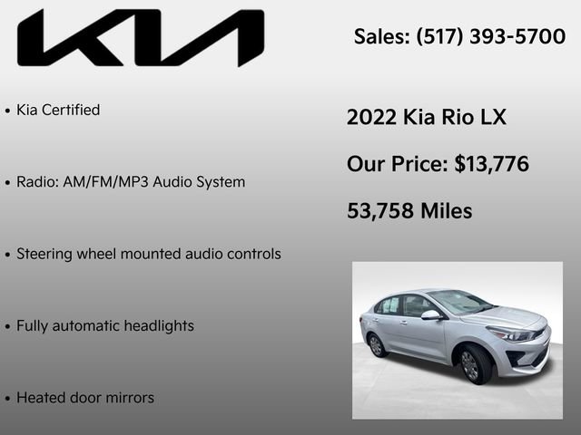 Used 2022 Kia Rio LX FWD image 7