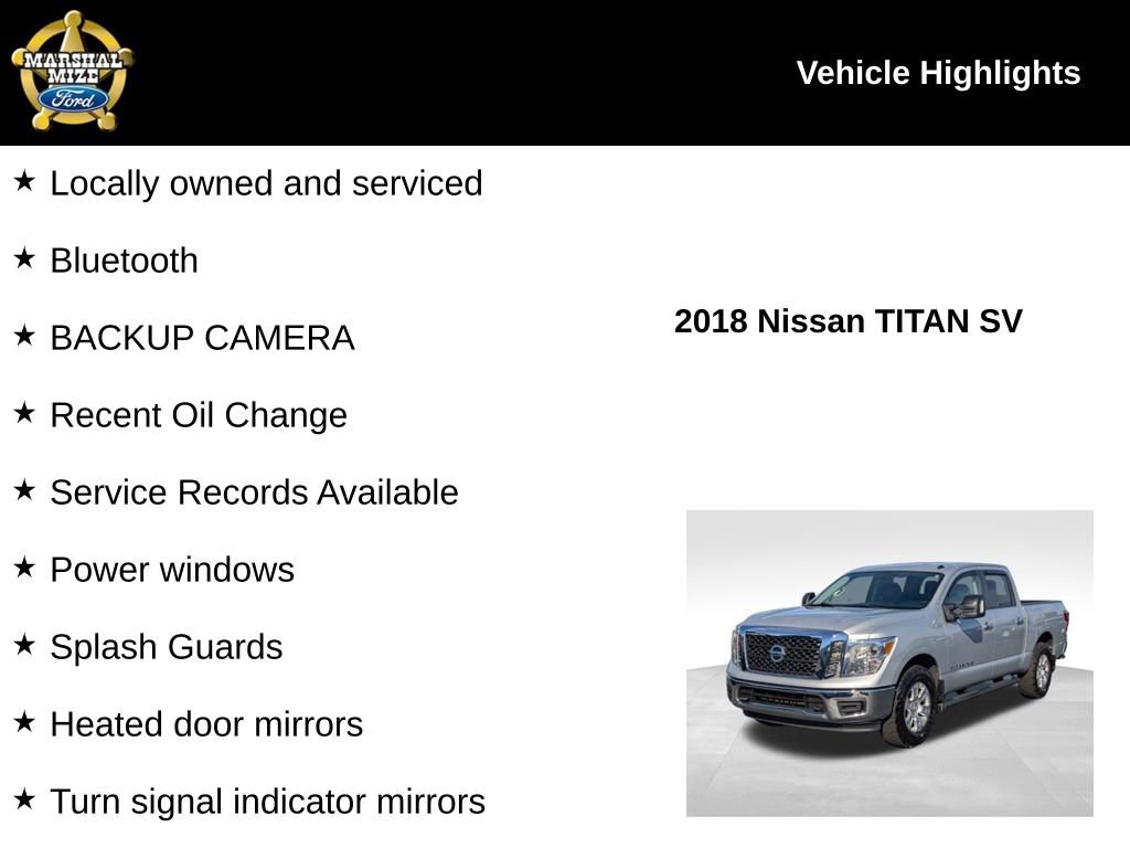 Used 2018 Nissan Titan SV image 2