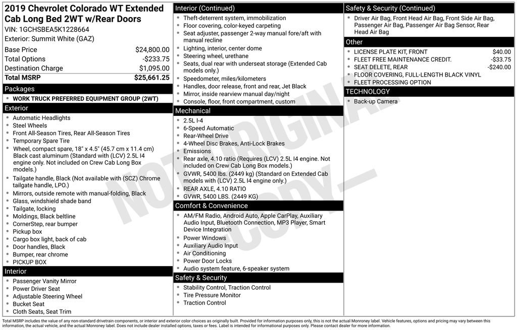 Used 2019 Chevrolet Colorado W/T image 23