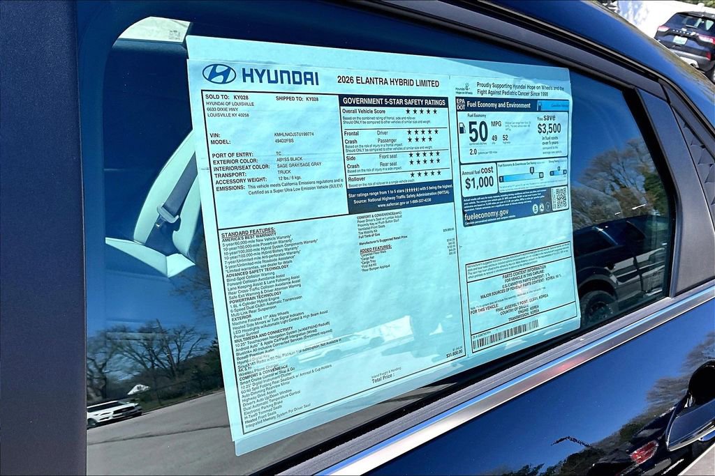 New 2026 Hyundai Elantra Limited image 16