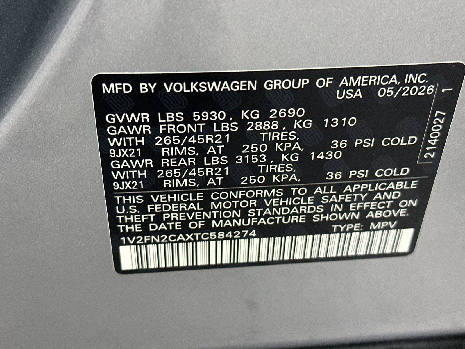 New 2026 Volkswagen Atlas SEL Premium R-Line AWD/4WD image 28