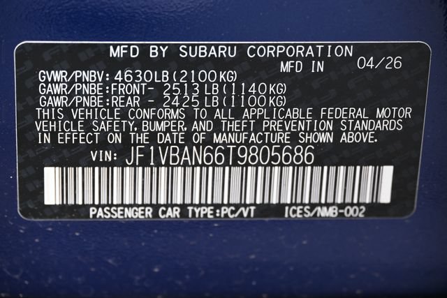 New 2026 Subaru WRX Limited AWD/4WD image 20