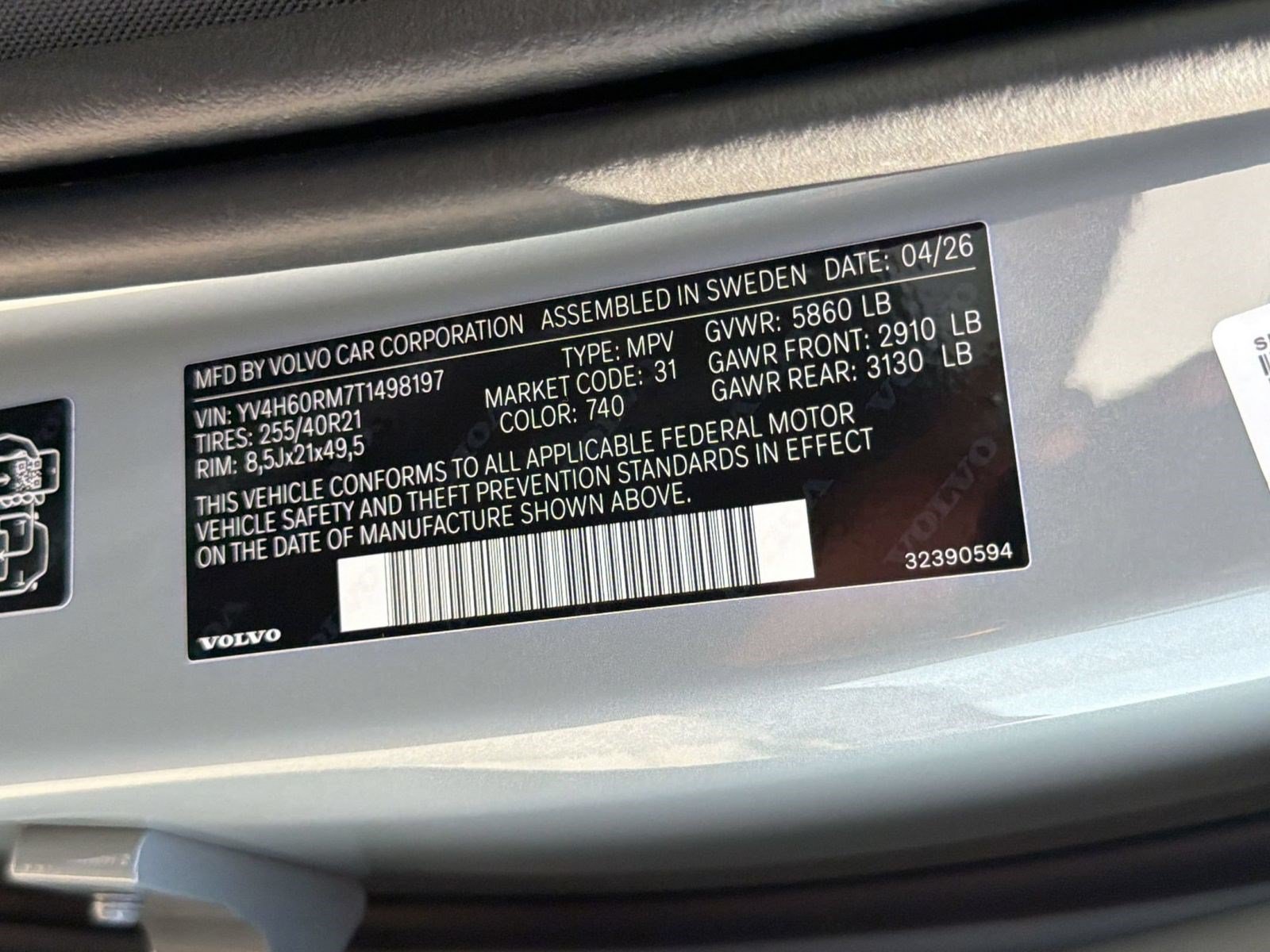 New 2026 Volvo XC60 T8 Ultra w/ Climate Package AWD/4WD image 25