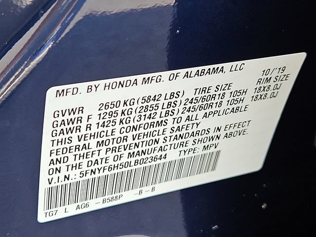 Certified 2020 Honda Pilot EX-L image 27