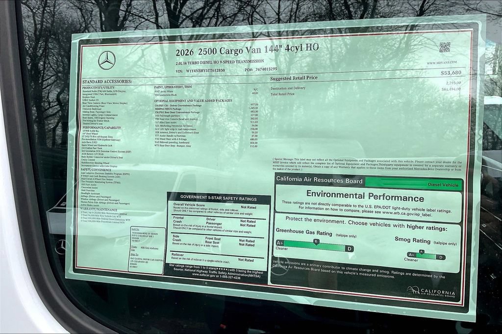 New 2026 Mercedes-Benz Sprinter 2500 image 12