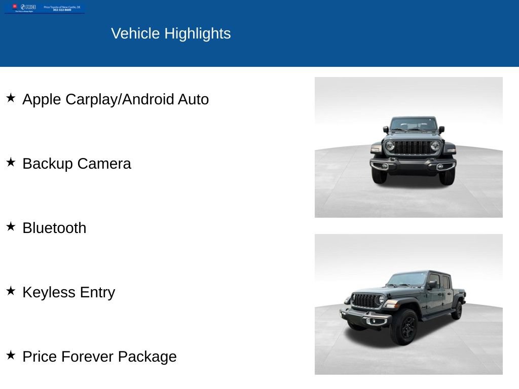 Used 2024 Jeep Gladiator Sport AWD/4WD image 2