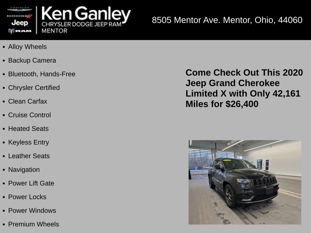 Certified 2020 Jeep Grand Cherokee Limited X image 5