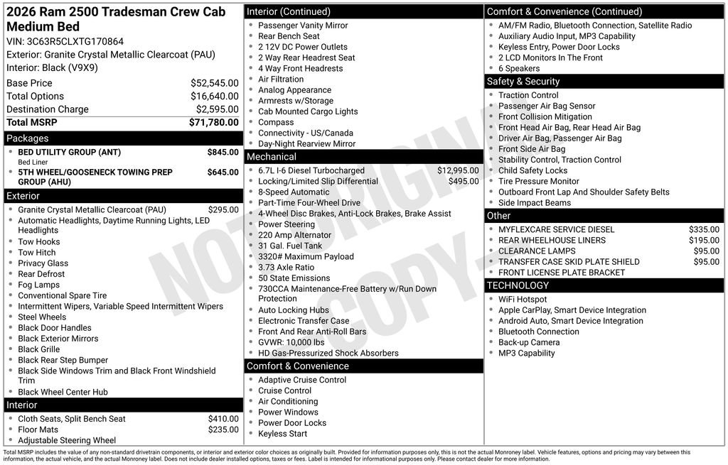 New 2026 RAM 2500 Tradesman image 34