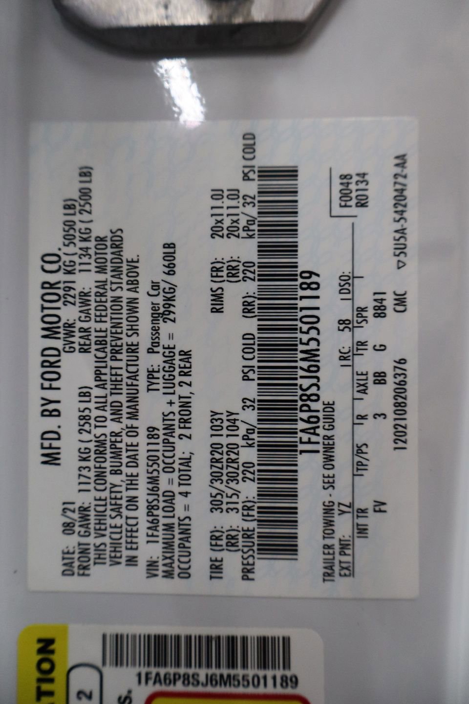 Used 2021 Ford Mustang Shelby GT500 w/ Technology Package image 28