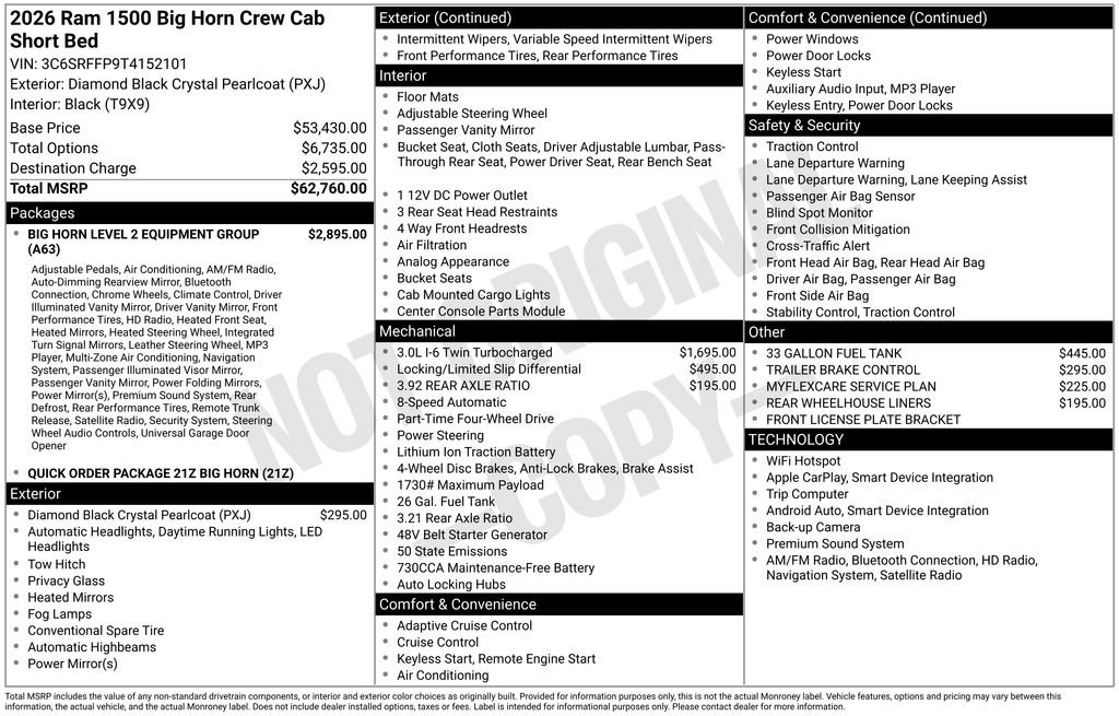 New 2026 RAM 1500 Big Horn image 4