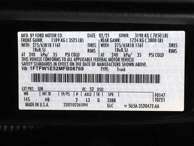 Used 2021 Ford F150 Lariat w/ FX4 Off-Road Package image 69