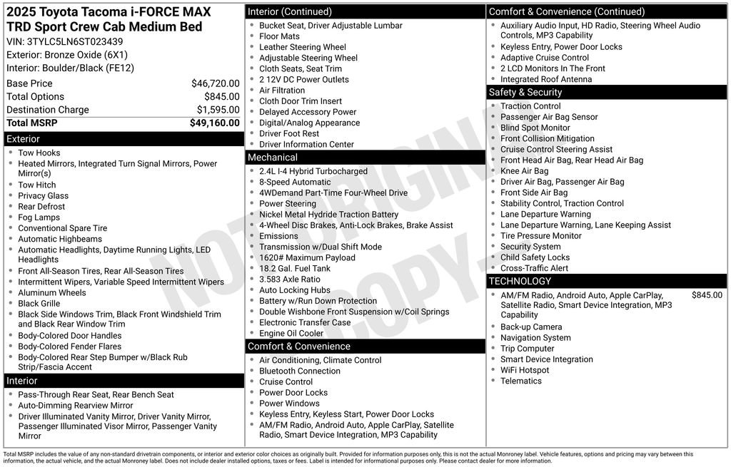 Used 2025 Toyota Tacoma TRD Sport image 36