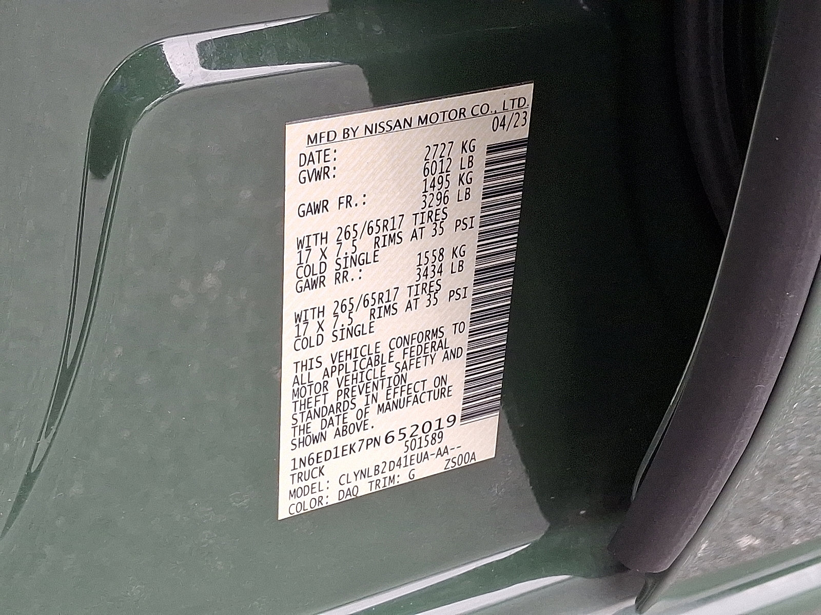 Certified 2023 Nissan Frontier SV w/ Technology Package image 28