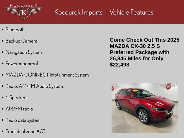Used 2025 MAZDA CX-30 AWD 2.5 S w/ Preferred Package image 5