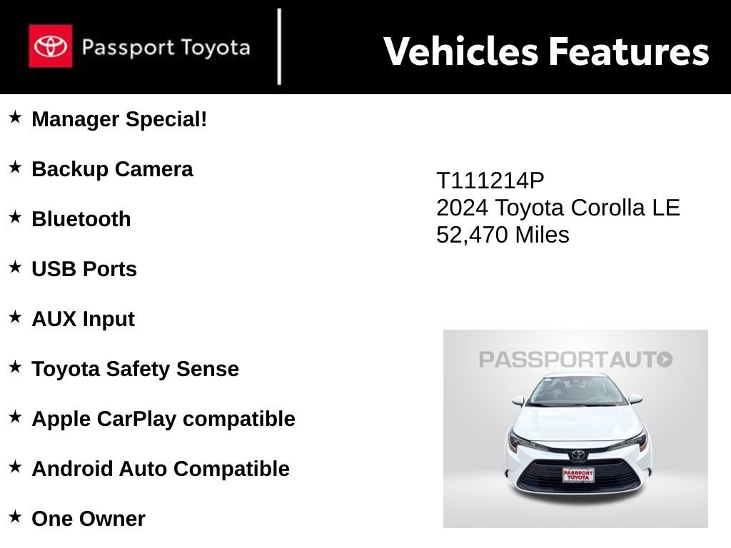 Used 2024 Toyota Corolla LE FWD image 10