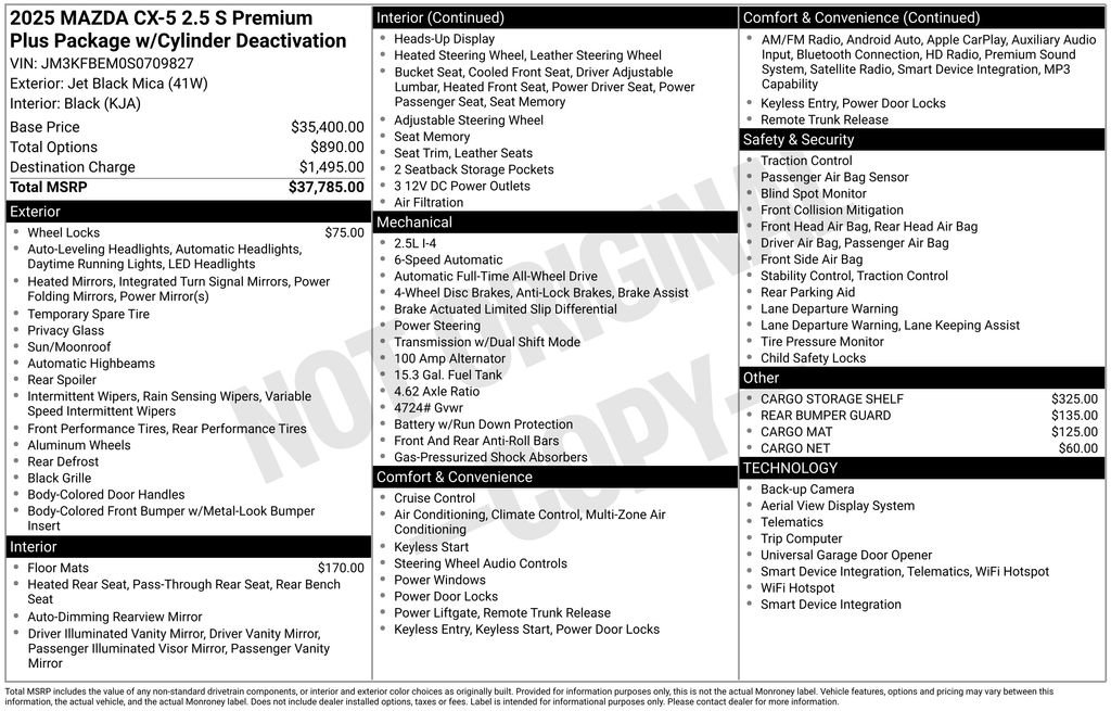 New 2025 MAZDA CX-5 AWD 2.5 S w/ Premium Plus Pkg image 7