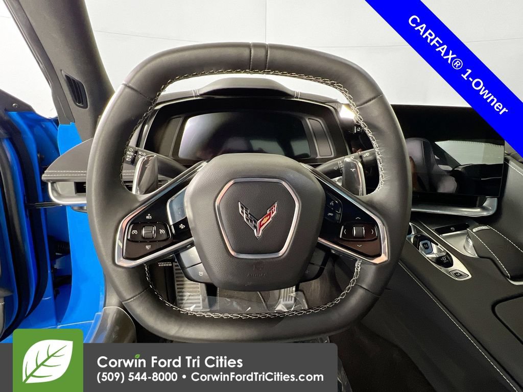 Used 2024 Chevrolet Corvette Stingray Coupe w/ Chrome Exterior Badge Package RWD image 8