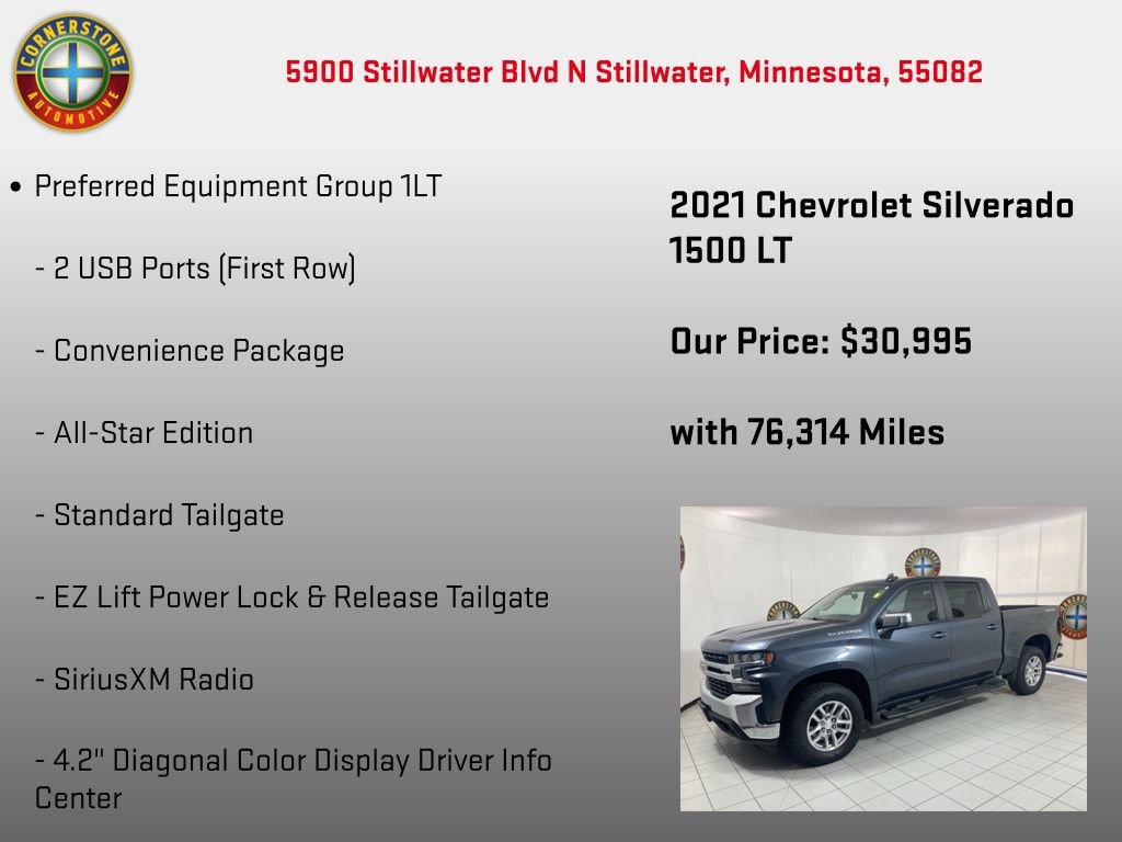 Used 2021 Chevrolet Silverado 1500 LT AWD/4WD image 15