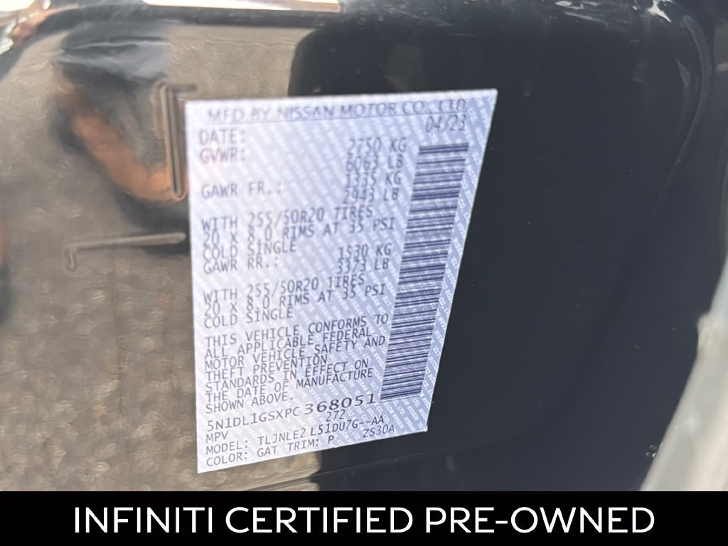 Certified 2023 INFINITI QX60 Sensory w/ Vision Package AWD/4WD image 27