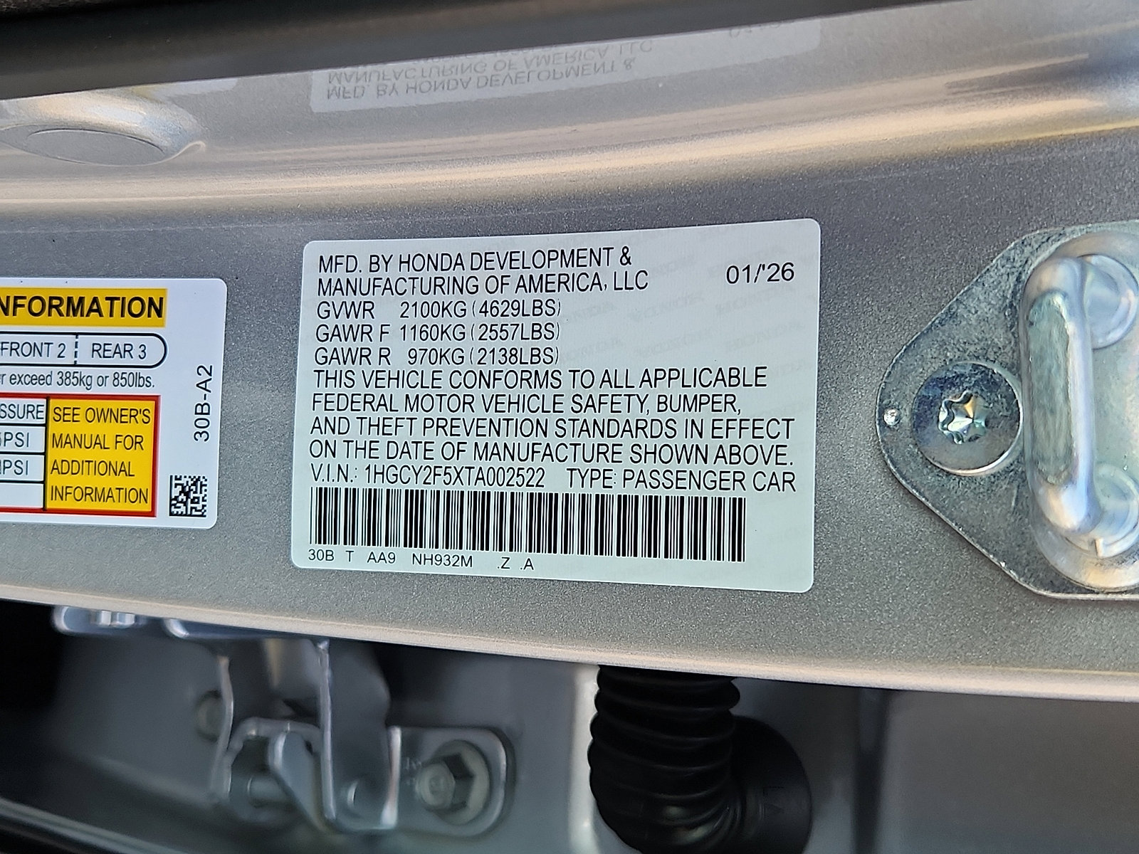 New 2026 Honda Accord Sport image 17