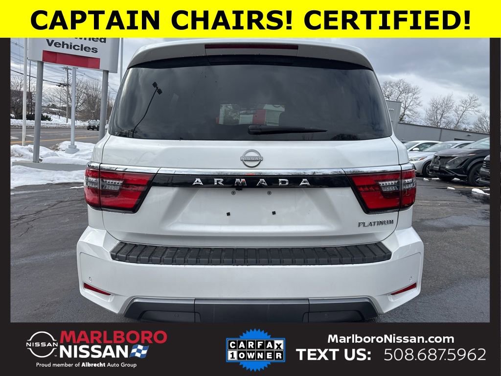 Certified 2024 Nissan Armada Platinum w/ Captain's Chairs Package image 6