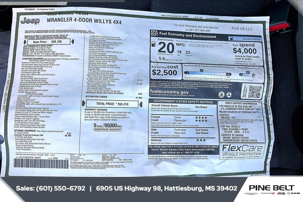 New 2026 Jeep Wrangler Willys image 12