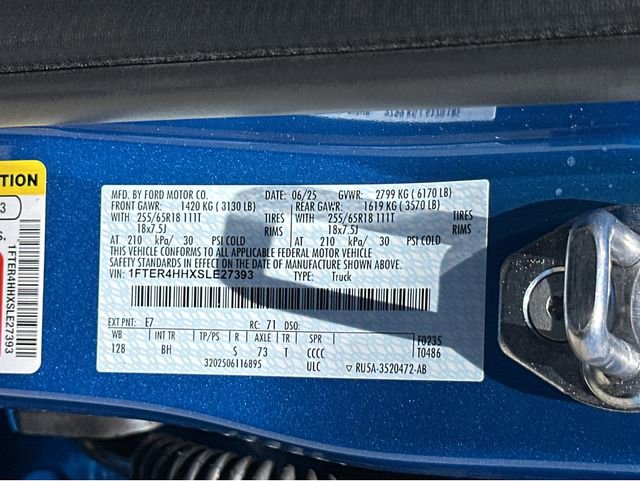 New 2025 Ford Ranger XLT w/ Equipment Group 301A High image 43