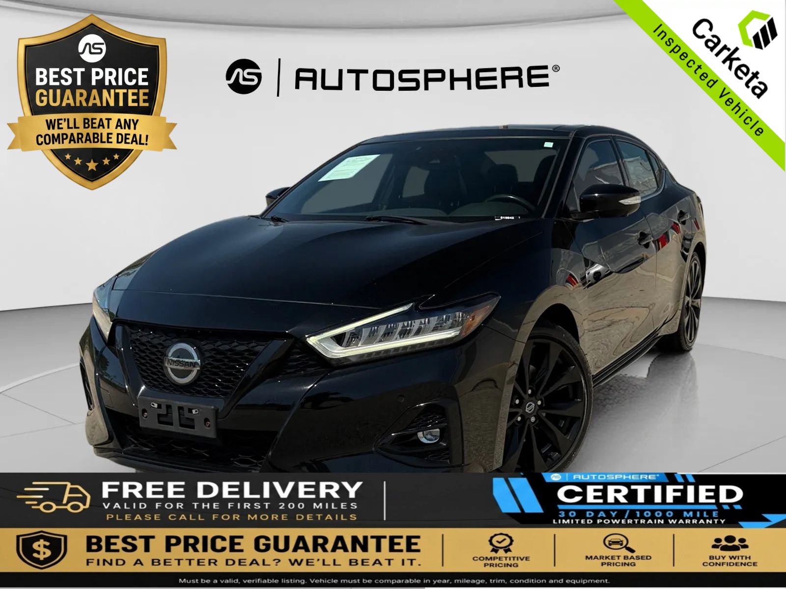 Used 2021 Nissan Maxima SR w/ Sport Mat Group FWD image 1