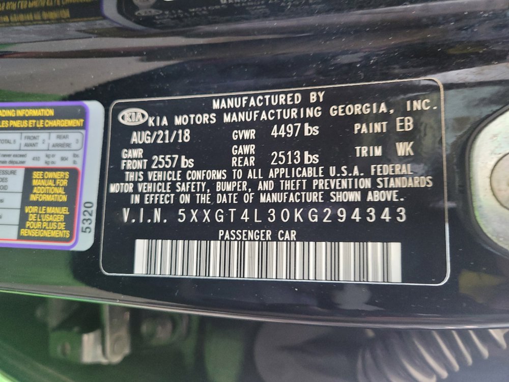 Used 2019 Kia Optima S w/ S Panoramic Sunroof Package FWD image 33