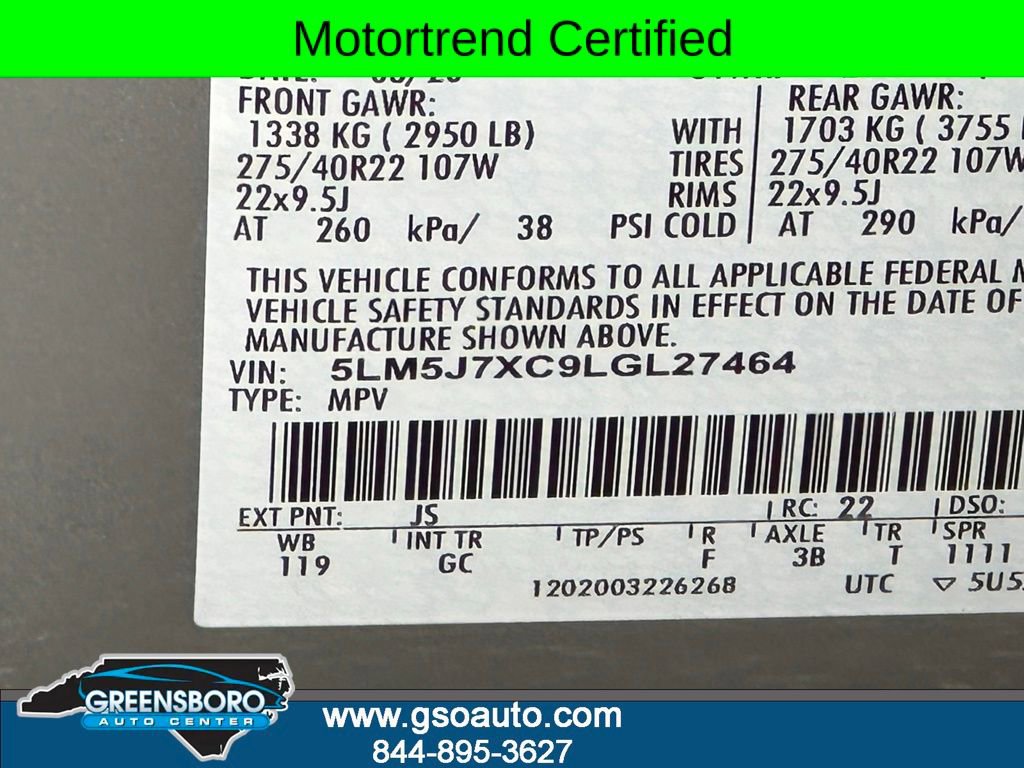 Used 2020 Lincoln Aviator Reserve w/ Equipment Group 202A image 46