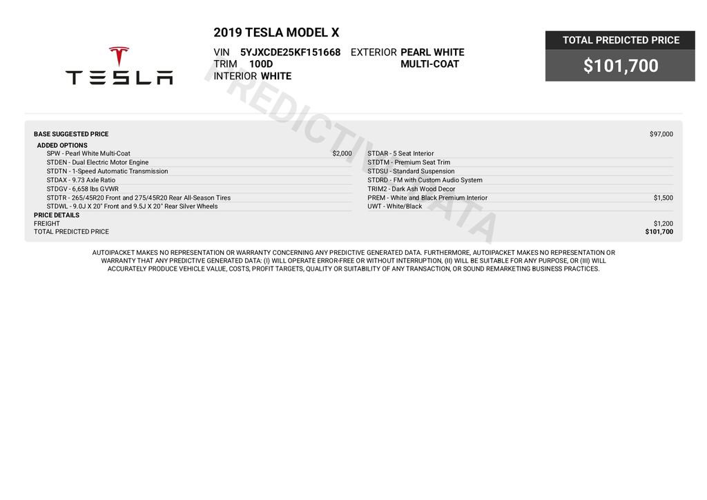 Used 2019 Tesla Model X 100D AWD/4WD image 7