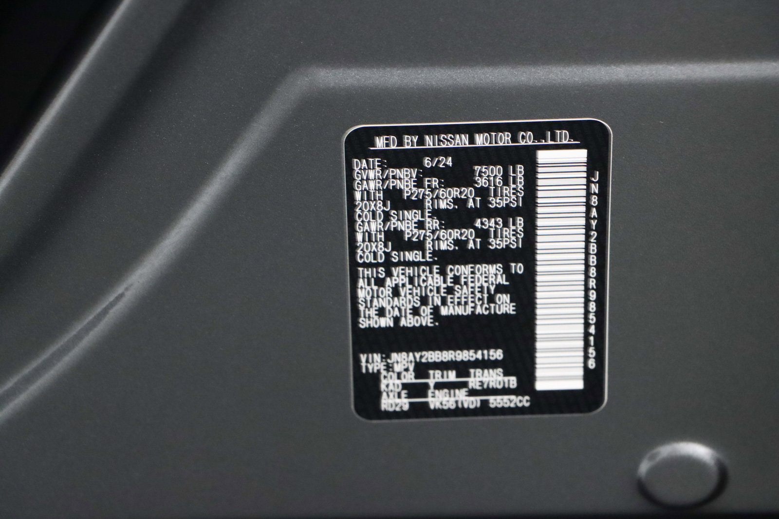 Used 2024 Nissan Armada SL w/ Midnight Edition Package image 36