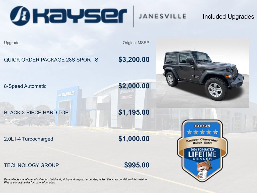 Used 2019 Jeep Wrangler Sport S image 2