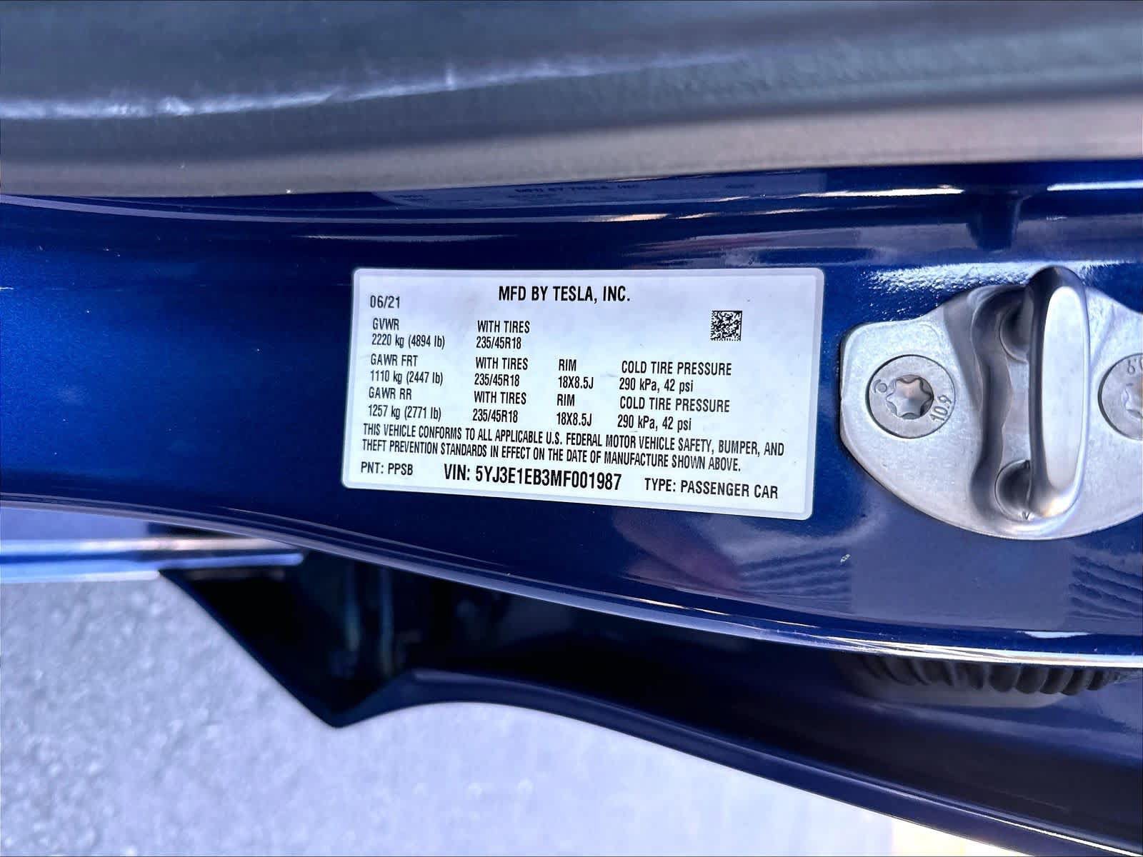 Used 2021 Tesla Model 3 Long Range AWD/4WD image 20
