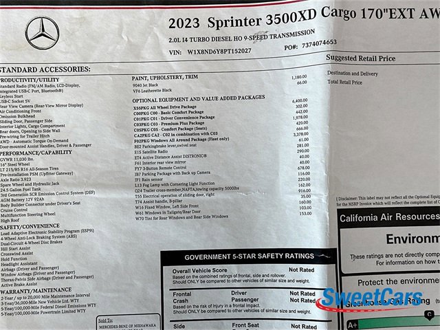 Used 2023 Mercedes-Benz Sprinter 3500 image 58