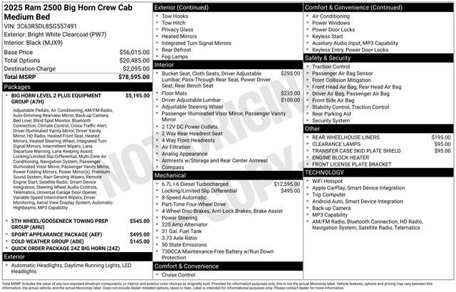 New 2025 RAM 2500 Big Horn image 5