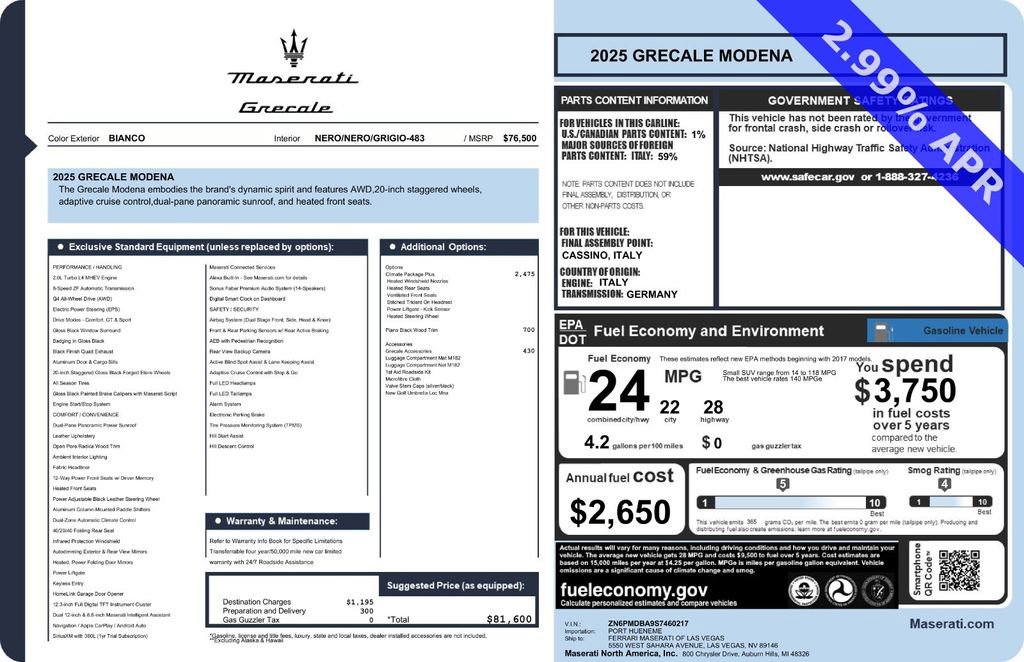 New 2025 Maserati Grecale Modena image 38
