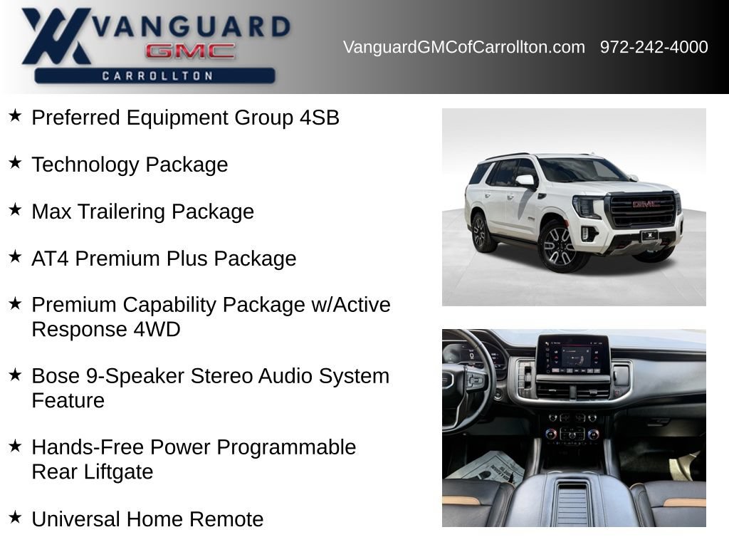 Used 2023 GMC Yukon AT4 w/ AT4 Premium Plus Package AWD/4WD image 6