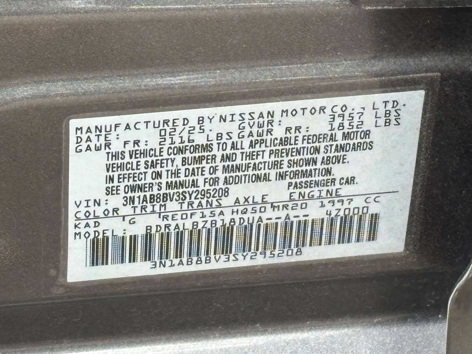 Used 2025 Nissan Sentra S FWD image 21