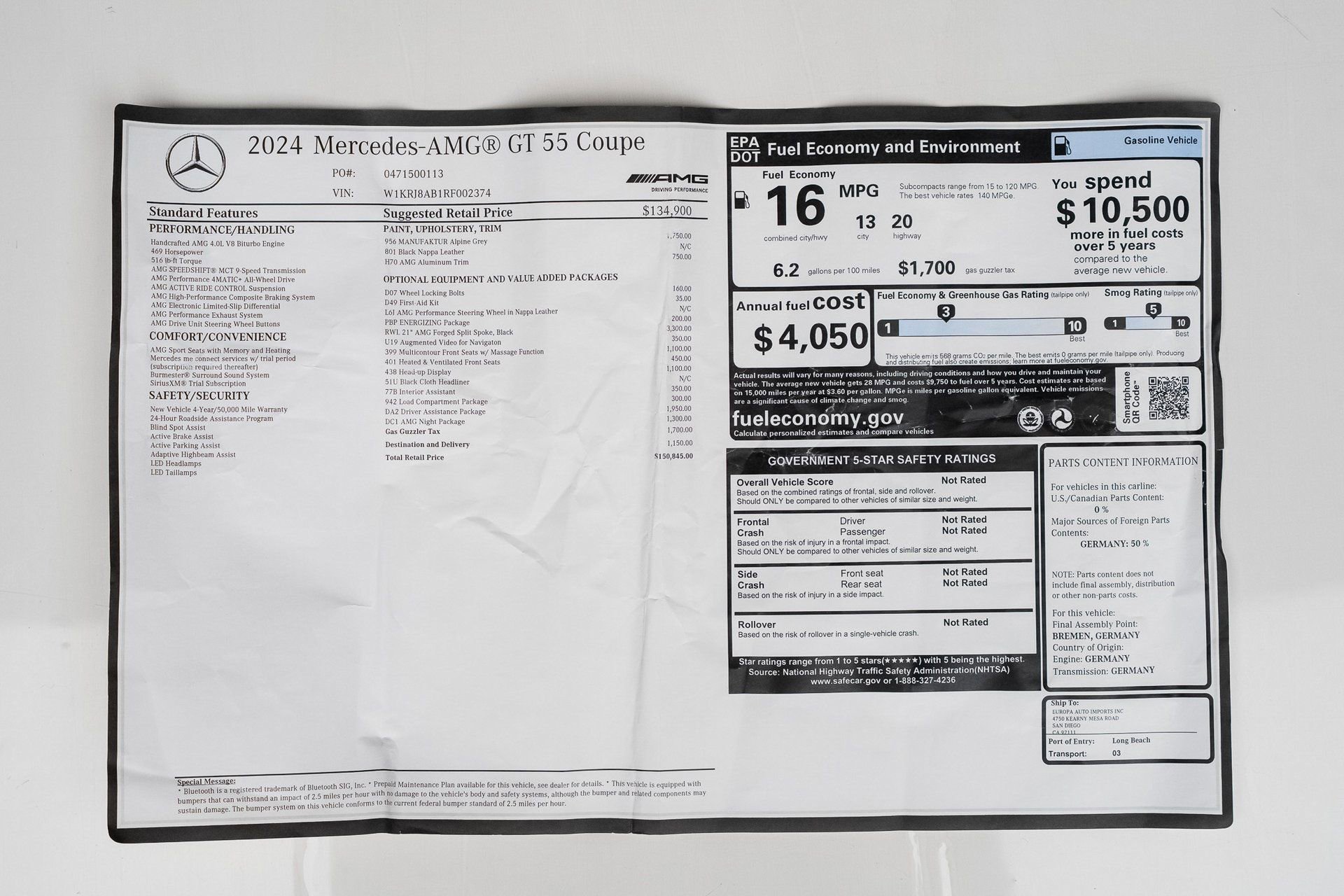 Used 2024 Mercedes-Benz AMG GT 55 image 77