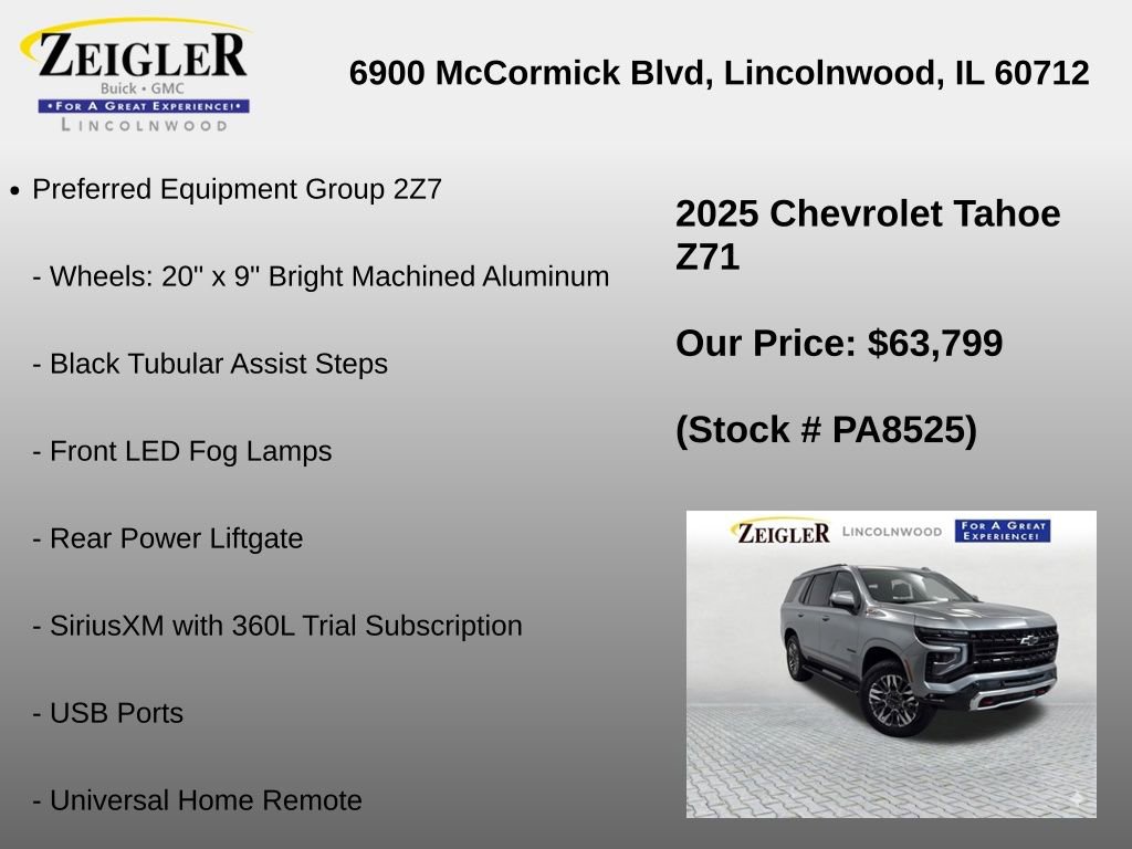 Used 2025 Chevrolet Tahoe Z71 AWD/4WD image 18