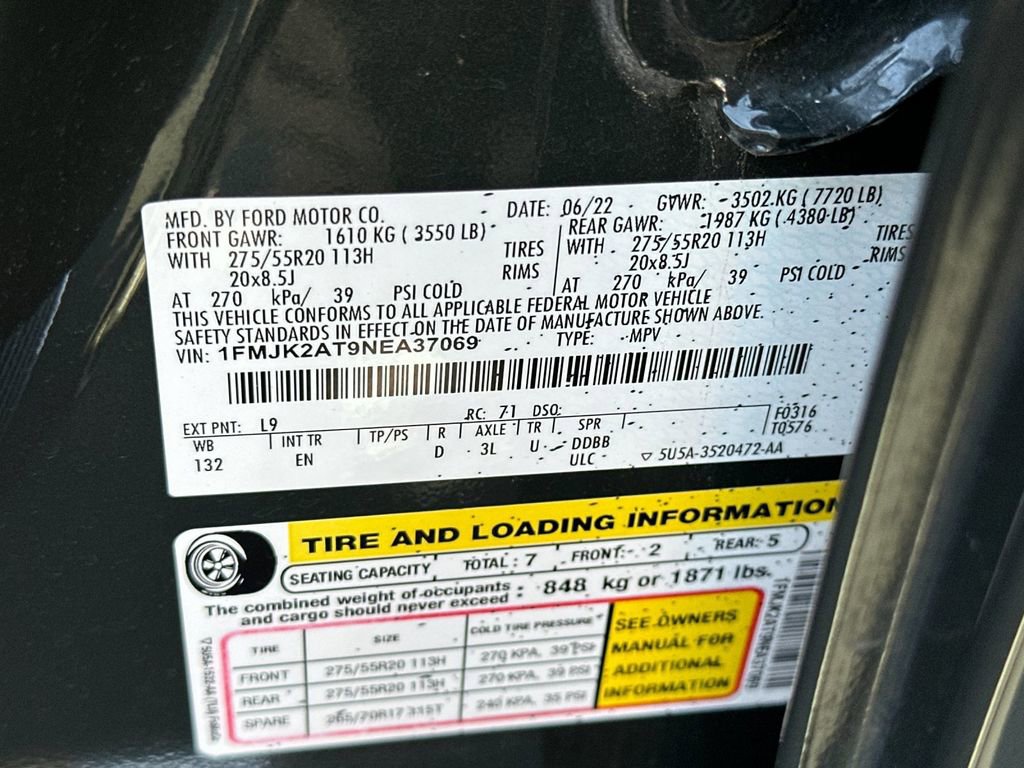 Used 2022 Ford Expedition Max Limited AWD/4WD image 29