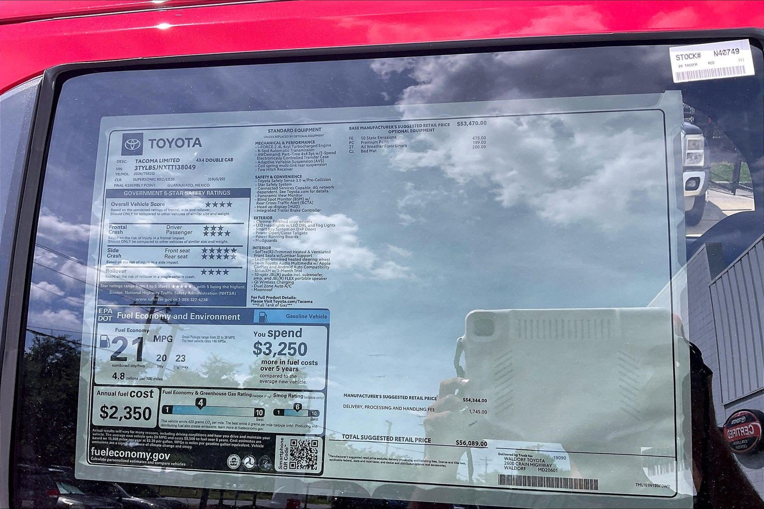 New 2026 Toyota Tacoma Limited AWD/4WD image 19