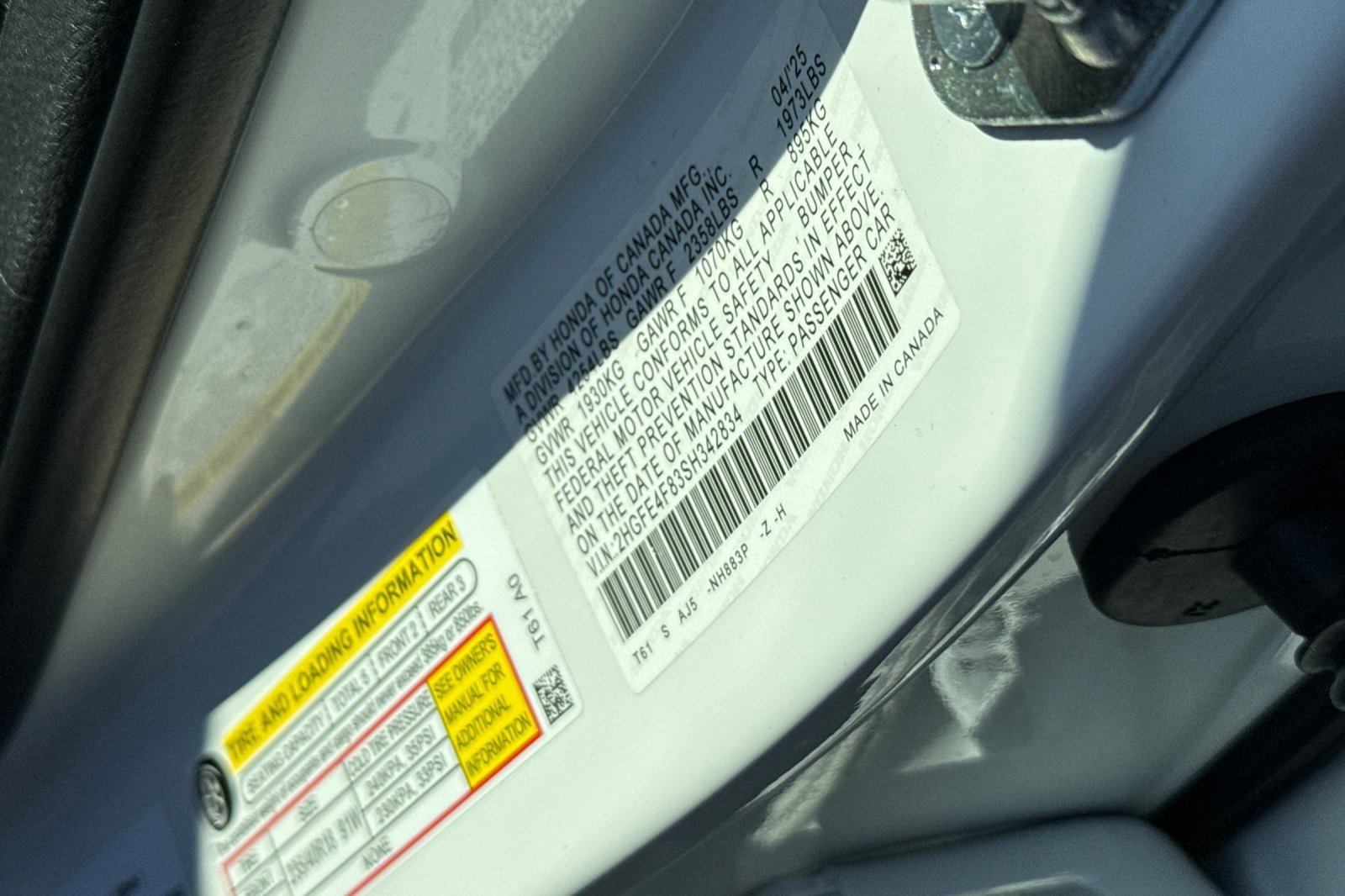 Certified 2025 Honda Civic Sport Touring image 22